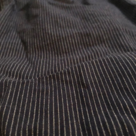 Blue and white striped dress pants - Picture 2 of 4